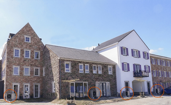 Woningen met buitenunit